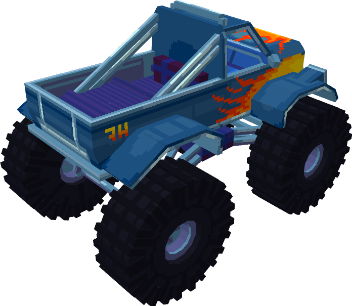 Monster_Trucks - преодолевайте преграды в Minecraft Bedrock Edition